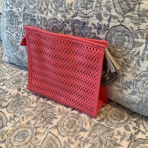 Ulta pink cosmetics bag NWT